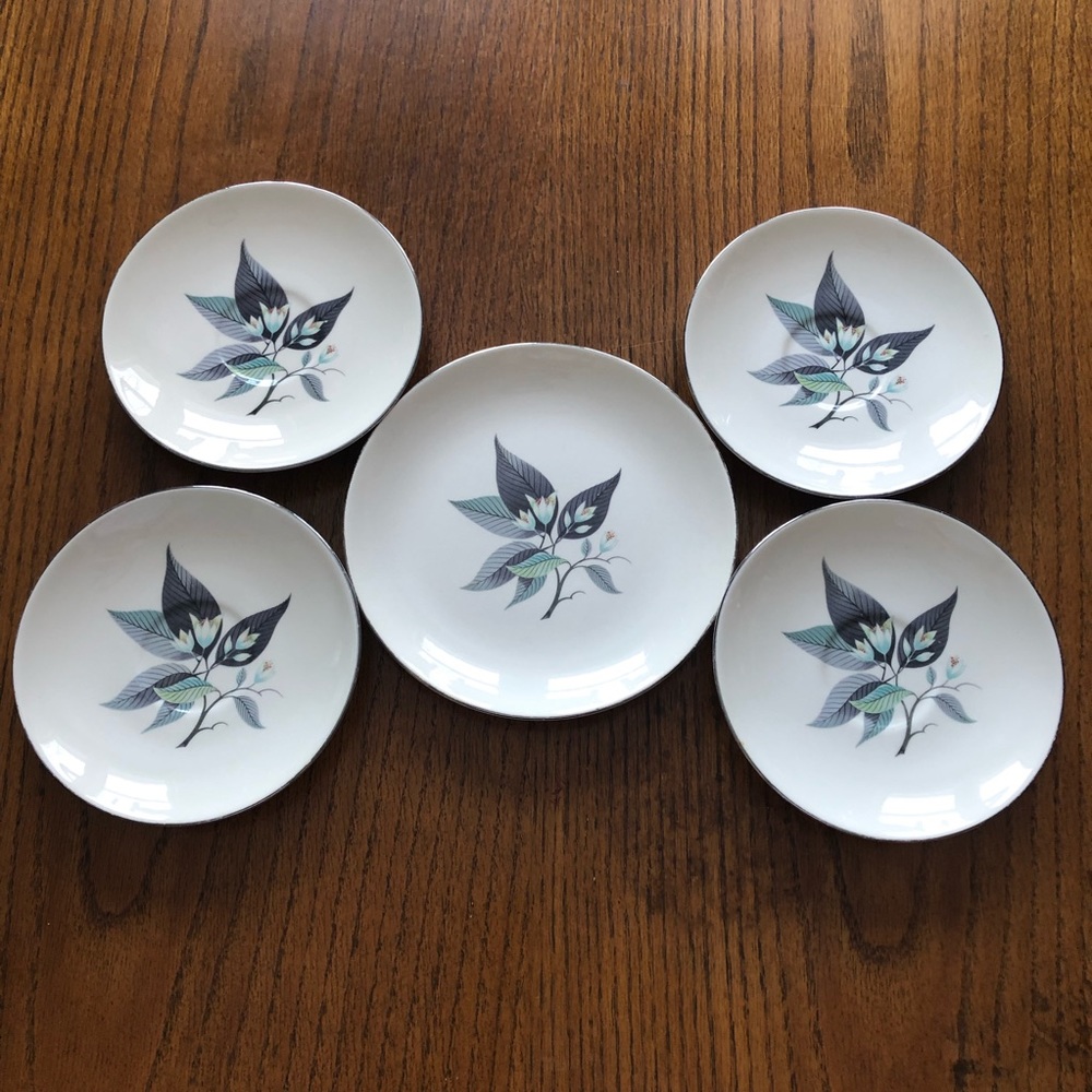 set of plates Homer Laughlin Lotus Hai 1955